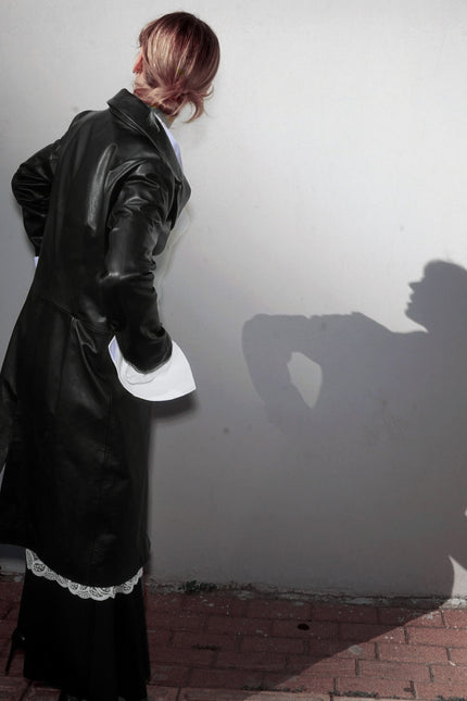 Pica Noir | Luz Leather Long Coat