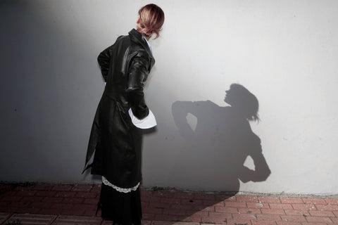 Pica Noir | Luz Leather Long Coat