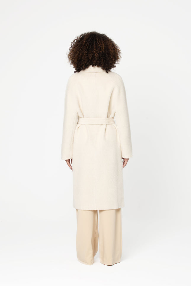 GIODORO | Adioro Off White Alpaca Coat