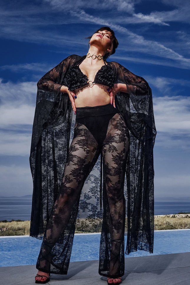 Antoninias | Flora Wide Leg trousers black