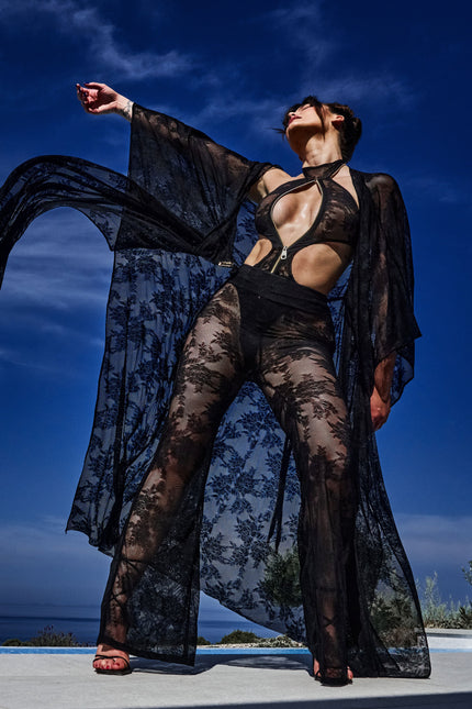 Antoninias | Flora Cover Up czarny