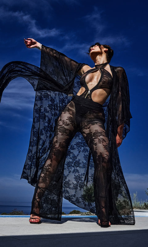 Antoninias | Flora Wide Leg trousers black