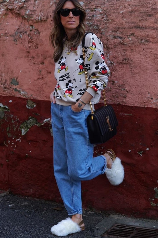 Entrudo | Covelinhas Slippers with faux fur white