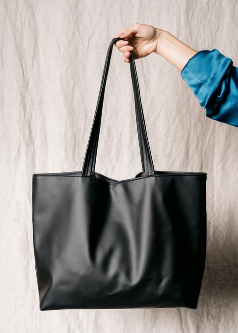 Estimon | Tote bag Shopper grape leather black