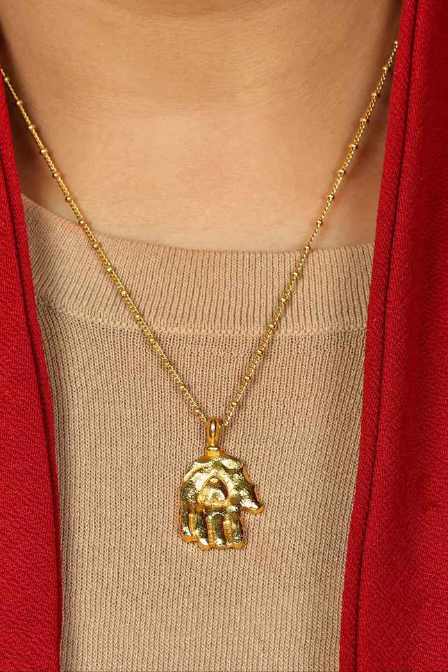 Arvino | Hast Mudra 92.5 Sterling Silver Necklace