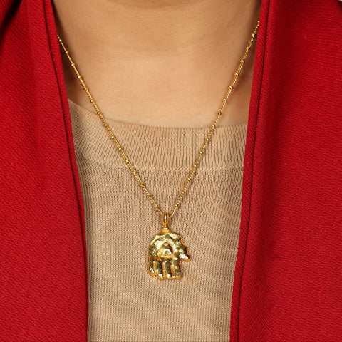 Arvino | Hast Mudra 92.5 Sterling Silver Necklace