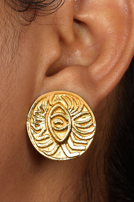 Arvino | Meera Medallion Studs