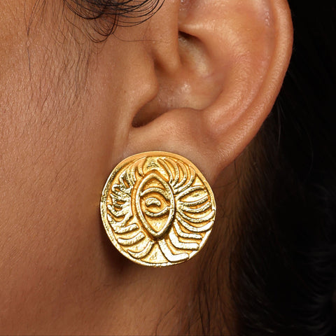 Arvino | Meera Medallion Studs