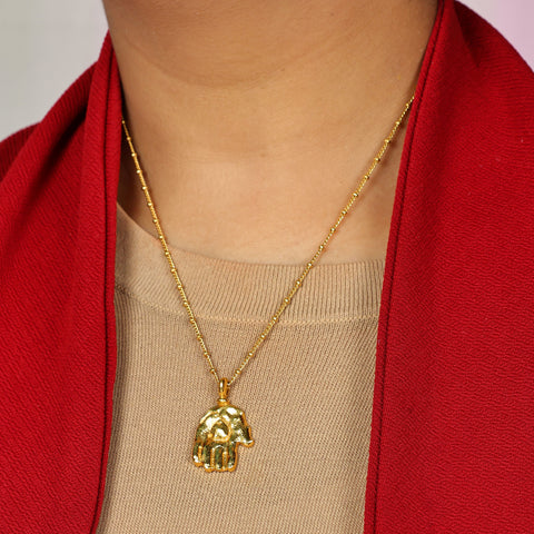 Arvino | Hast Mudra 92.5 Sterling Silver Necklace