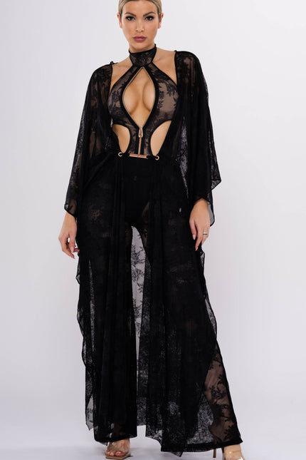 Antoninias | Flora Cover Up czarny