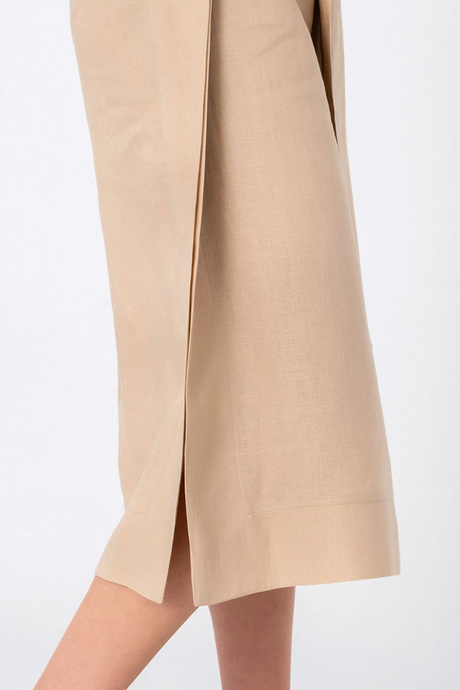 Elizabeth LaGre | Linen Midi dress