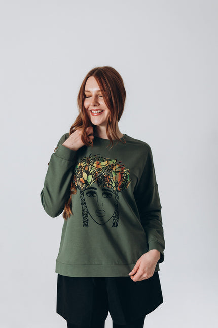 RADADA | SWEATSHIRT THE GIRL WITH THE FLORAL CROWN