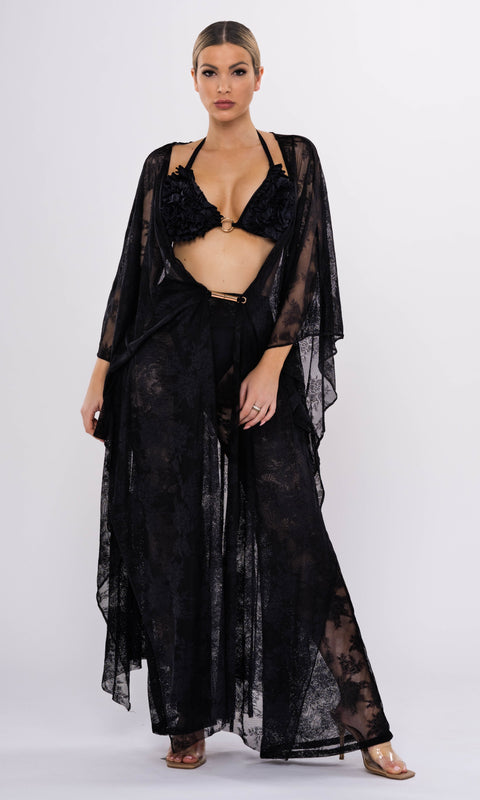 Antoninias | Rose Bikini Top black