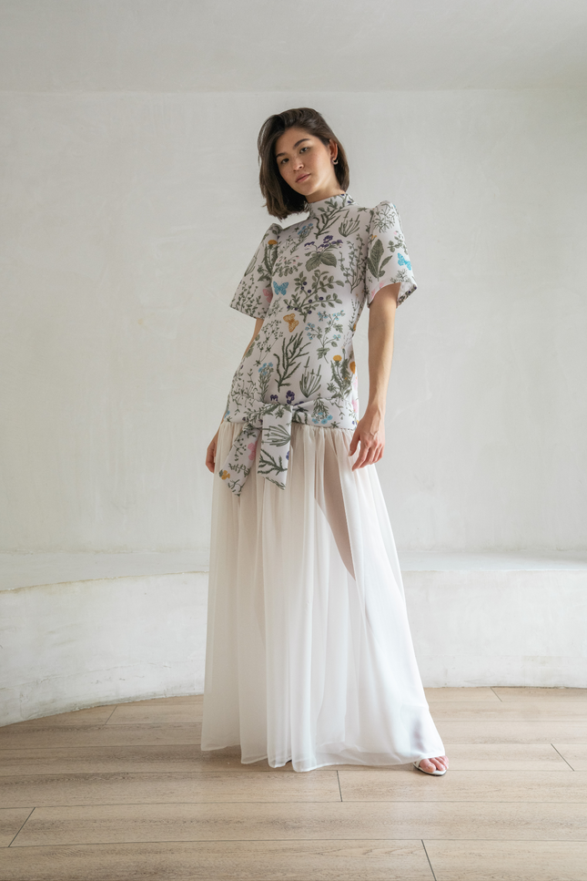 Ashley Stambouli | Blaze Sheer Maxi dress
