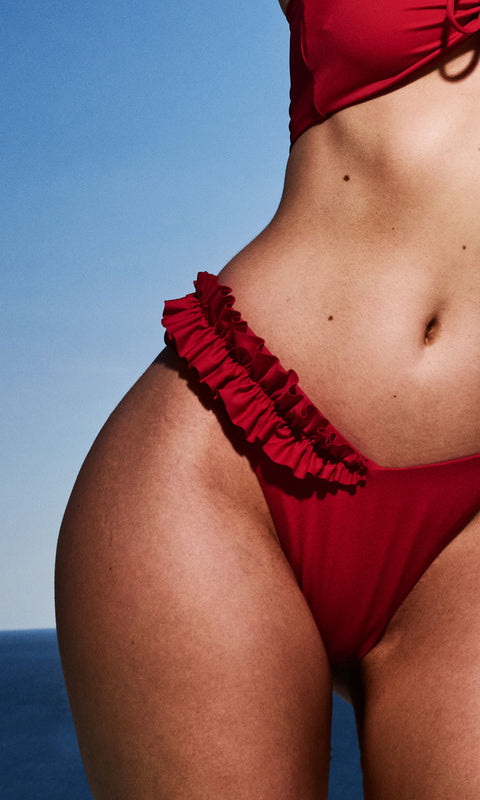 Antoninias | Blossom Bikini Bottom truskawkowo-czerwony