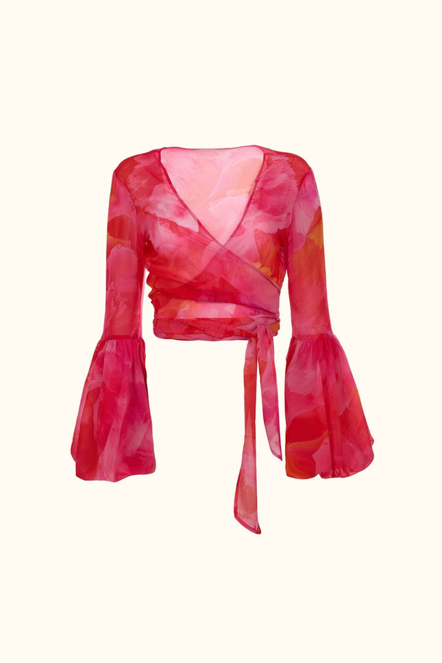Say no more I Rose Floral Pink Muslin Top