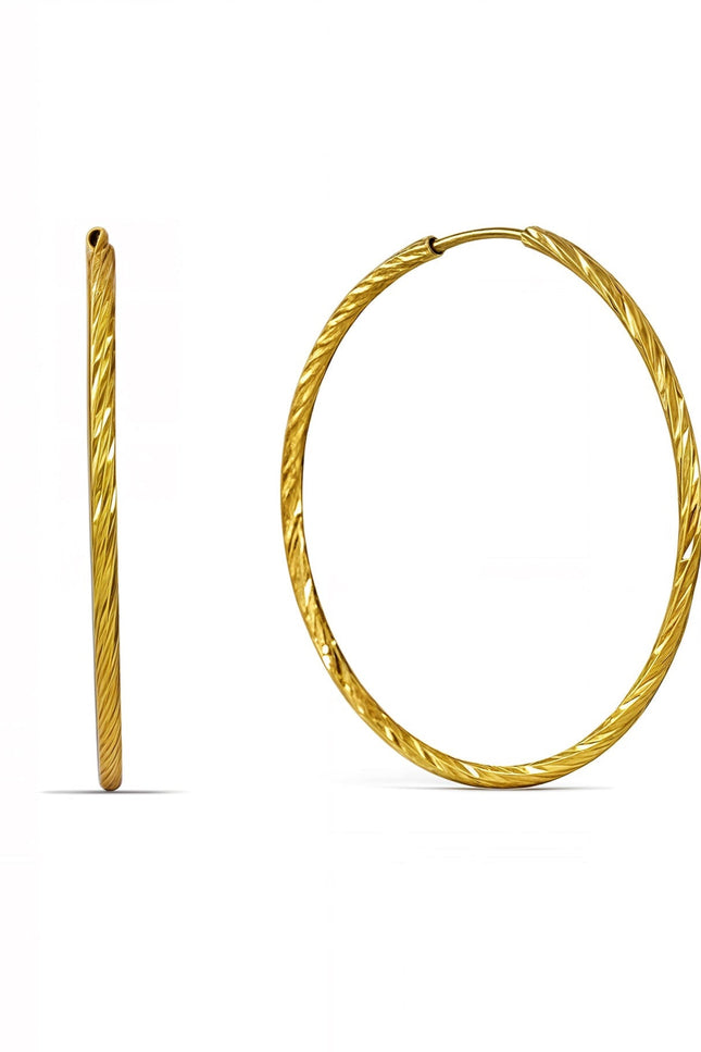 Arvino | Ripple Round 92.5 Sterling Silver Hoops