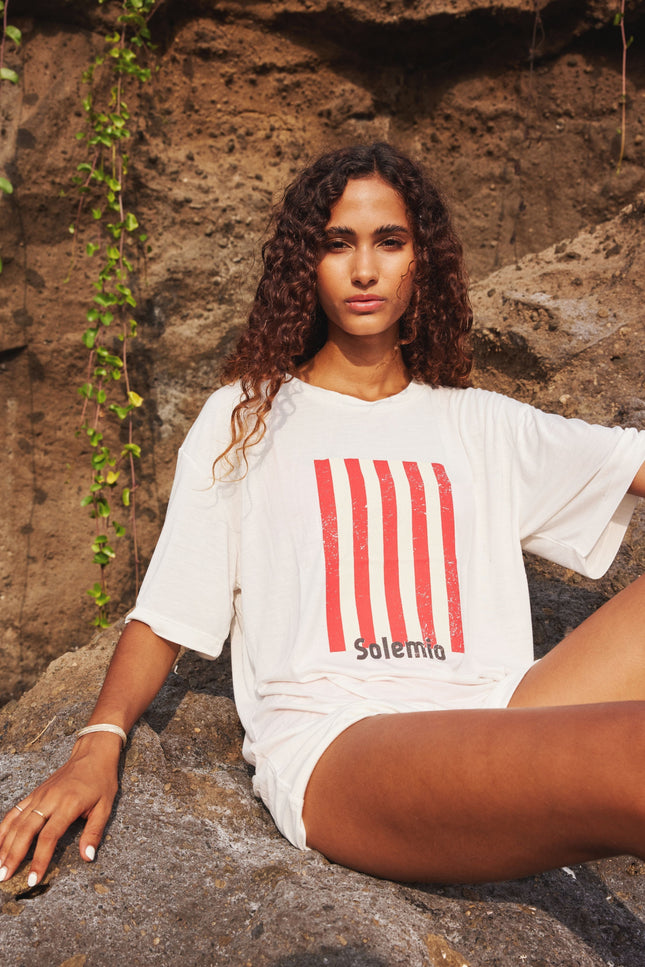 State Of Georgia I THE SOLEMIO T-SHIRT - RED STRIPES