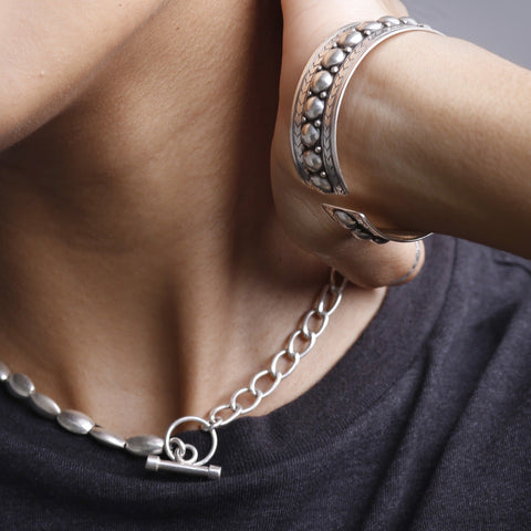 Yelli Jewels | Bransoletka 2 w 1 Xtra Coffee i naszyjnik z łańcuszkiem