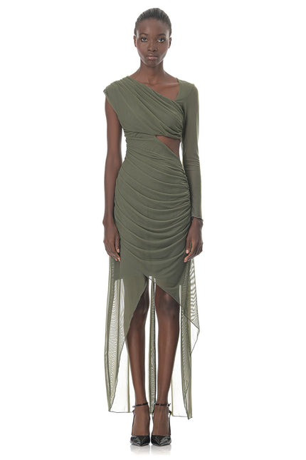 Five p.m. | Sukienka mini Notte khaki