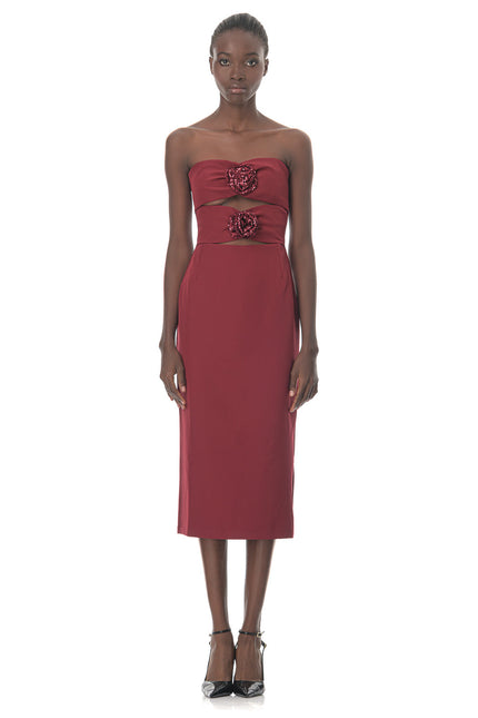 Five p.m. | Glowing Midi Dress Red