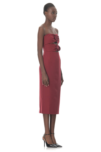 Five p.m. | Glowing Midi Dress Red
