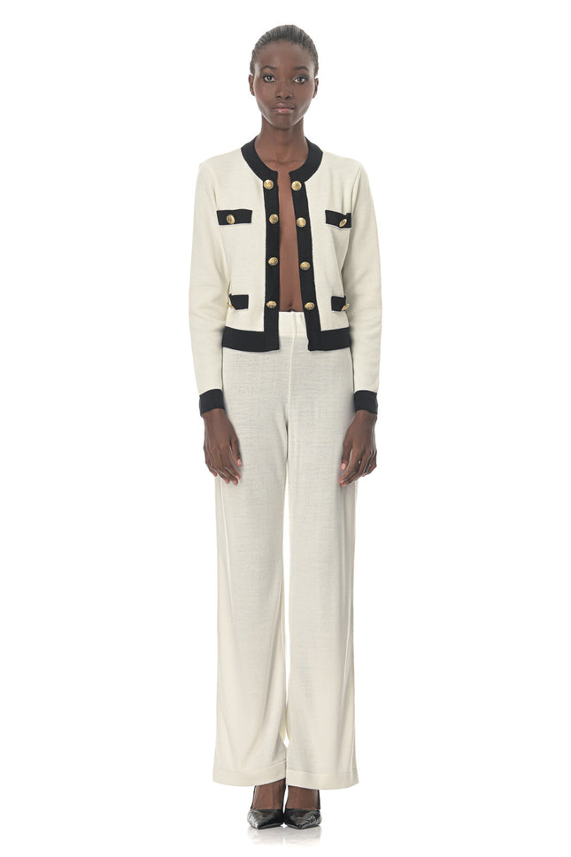 Five p.m. | Straight Trousers Classic White