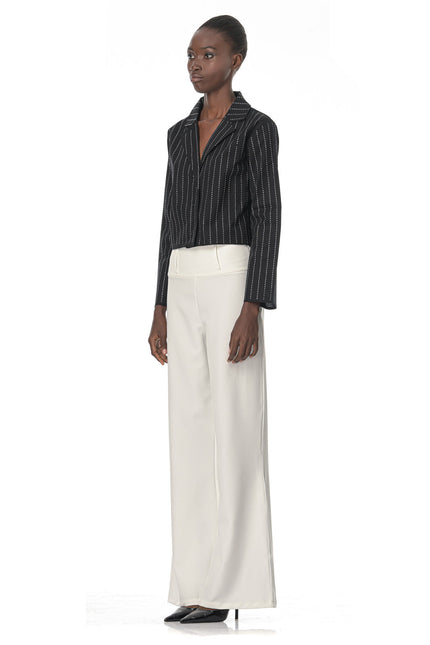 Five p.m. | Luminous Wide Leg Trousers White