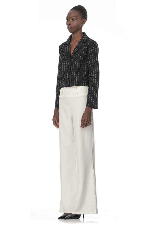 Five p.m. | Luminous Wide Leg Trousers White
