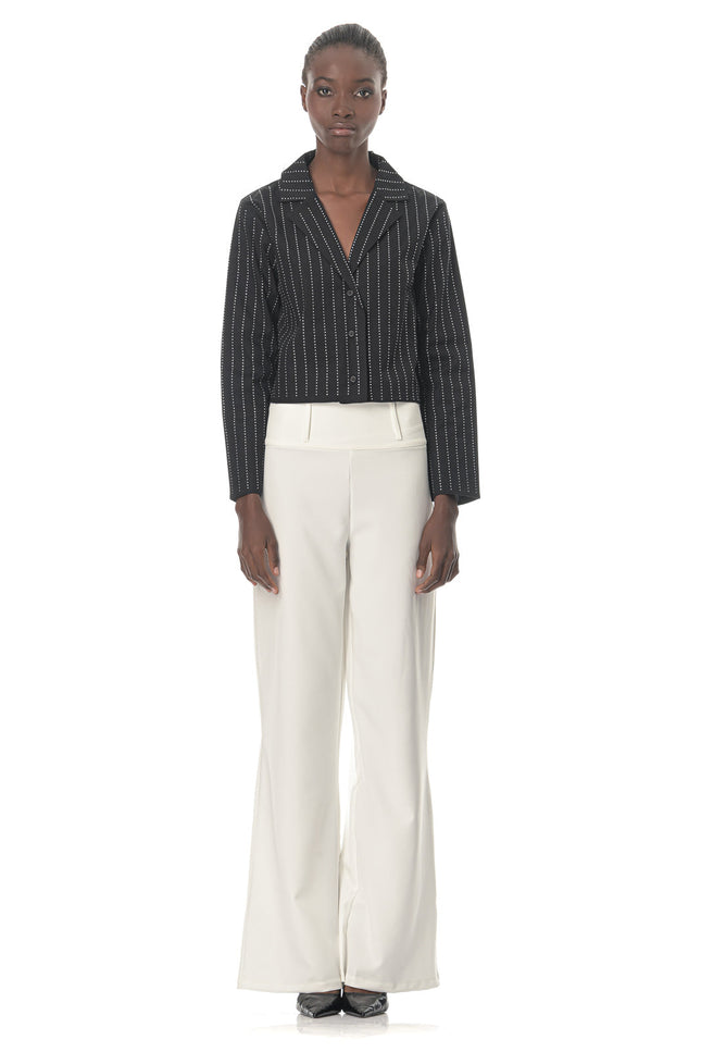 Five p.m. | Luminous Wide Leg Trousers White