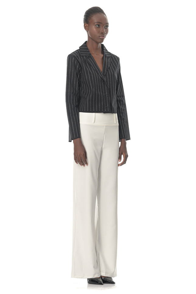 Five p.m. | Luminous Wide Leg Trousers White
