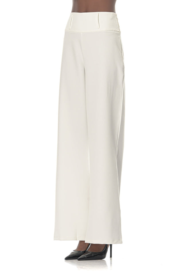 Five p.m. | Luminous Wide Leg Trousers White