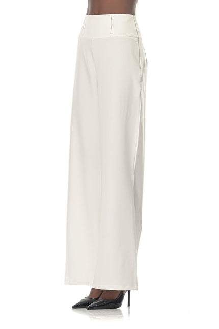 Five p.m. | Luminous Wide Leg Trousers White