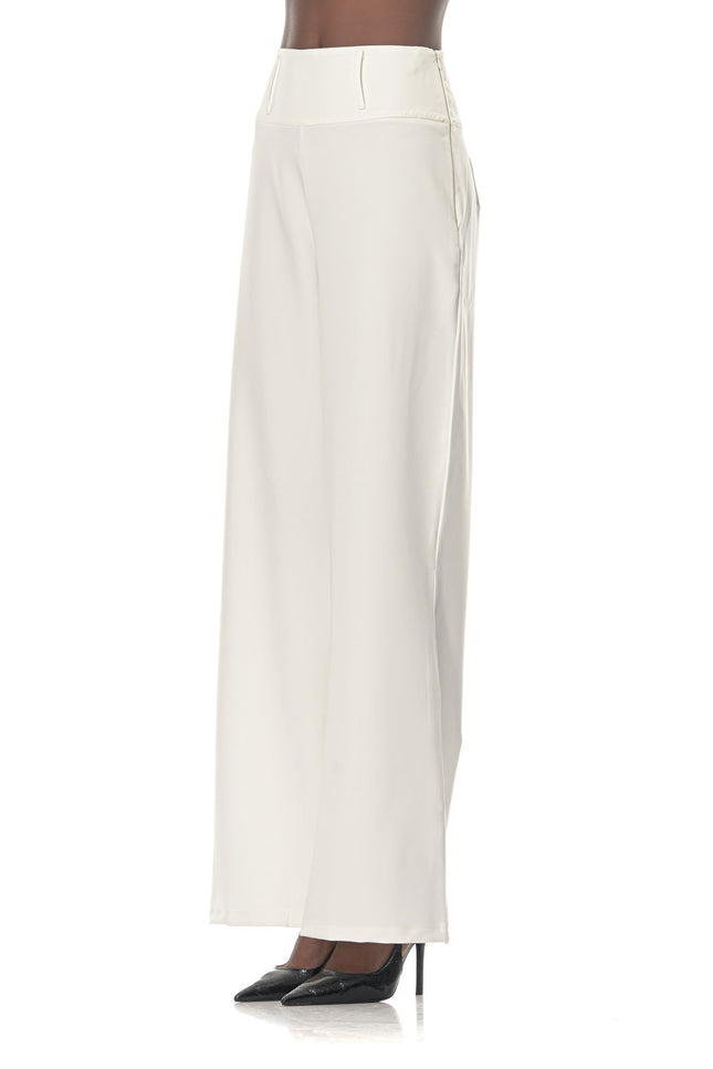 Five p.m. | Luminous Wide Leg Trousers White