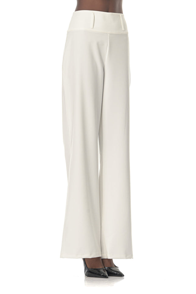 Five p.m. | Luminous Wide Leg Trousers White