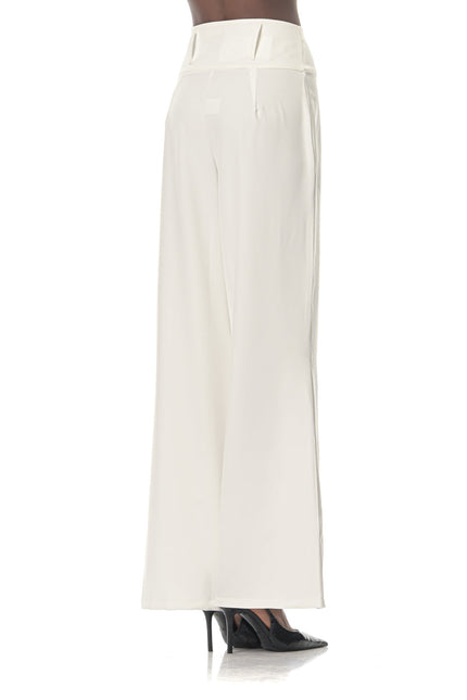 Five p.m. | Luminous Wide Leg Trousers White