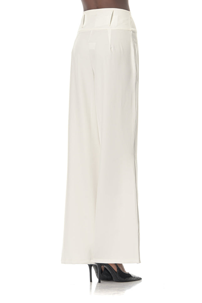 Five p.m. | Luminous Wide Leg Trousers White