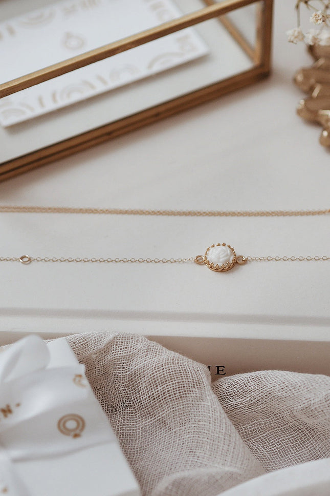 Poporcelain | Rose Charm Bracelet