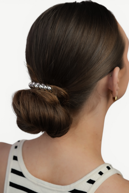 Miss Cecilia | Silver Celine Hair Tie