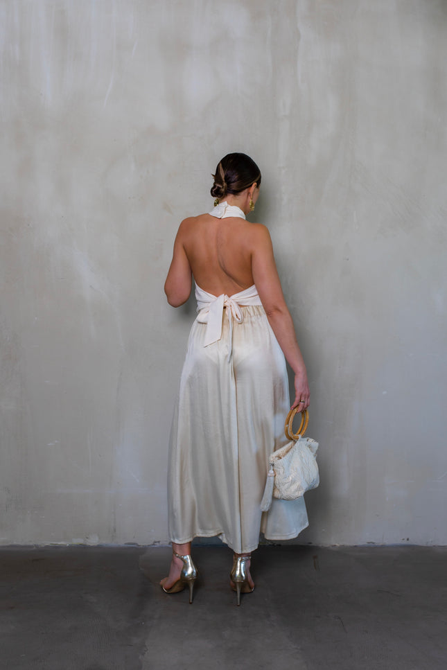 Maoconcept | Kremowe szerokie spodnie Culotte