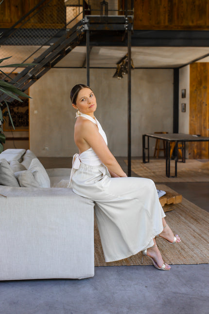 Maoconcept | Kremowe szerokie spodnie Culotte