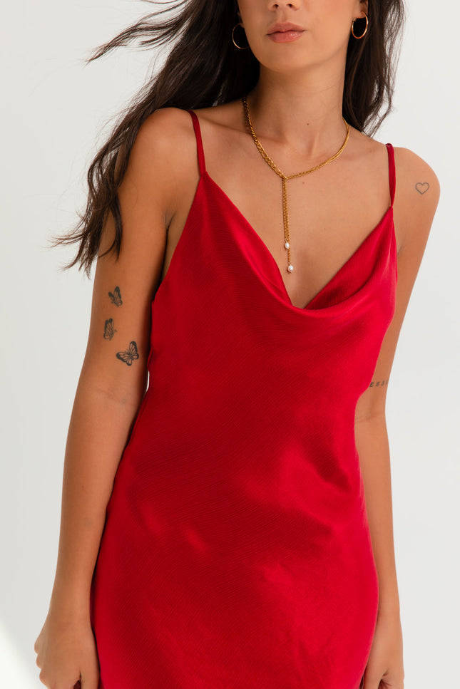 Maoconcept | Czerwona sukienka mini sleep dress