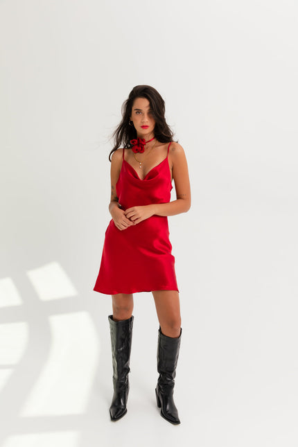 Maoconcept | Czerwona sukienka mini sleep dress
