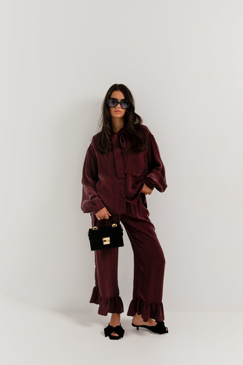 Maoconcept | Wide Leg Trousers Amarone