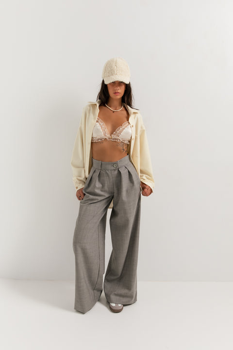 Maoconcept | Wide Leg Trousers Stone