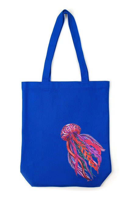 Janara Jones | Blue Jelly Fish Tote Bag