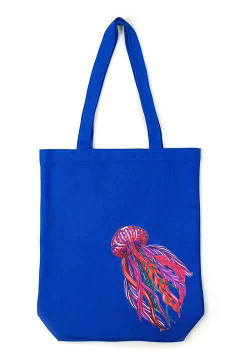 Janara Jones | Blue Jelly Fish Tote Bag