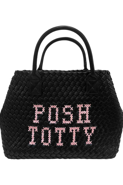 Lilly Loves Posh Totty vegan handbag with sleek design, featuring a smooth finish and stylish handles, on a plain background.
