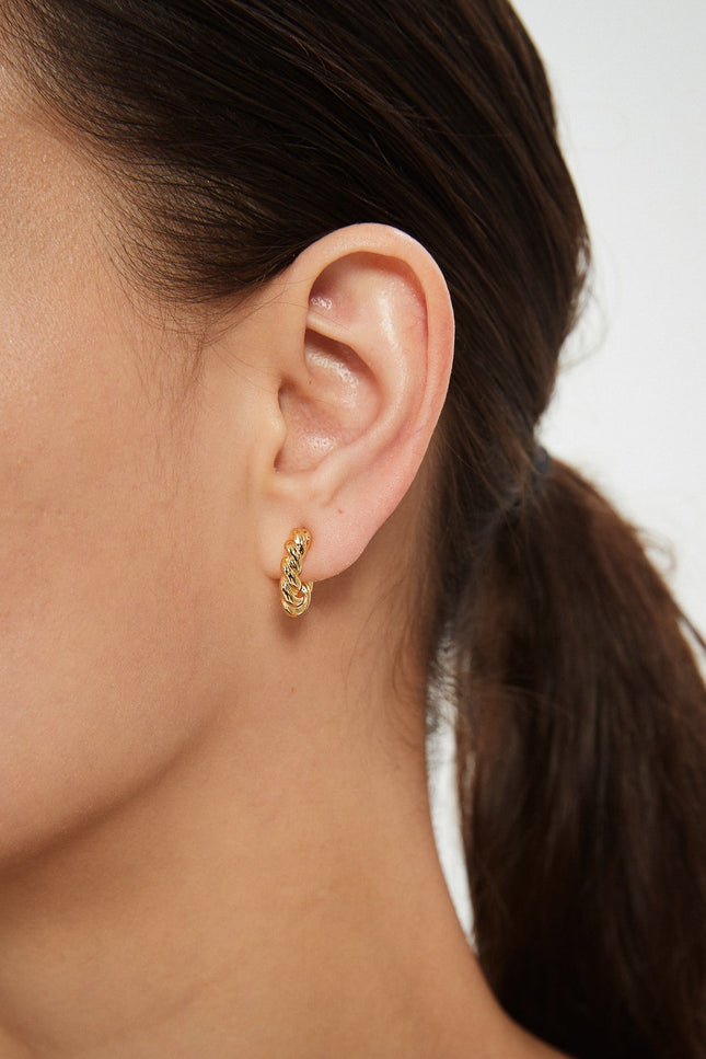 Miss Cecilia | Twisted Rope Hoops Earrings