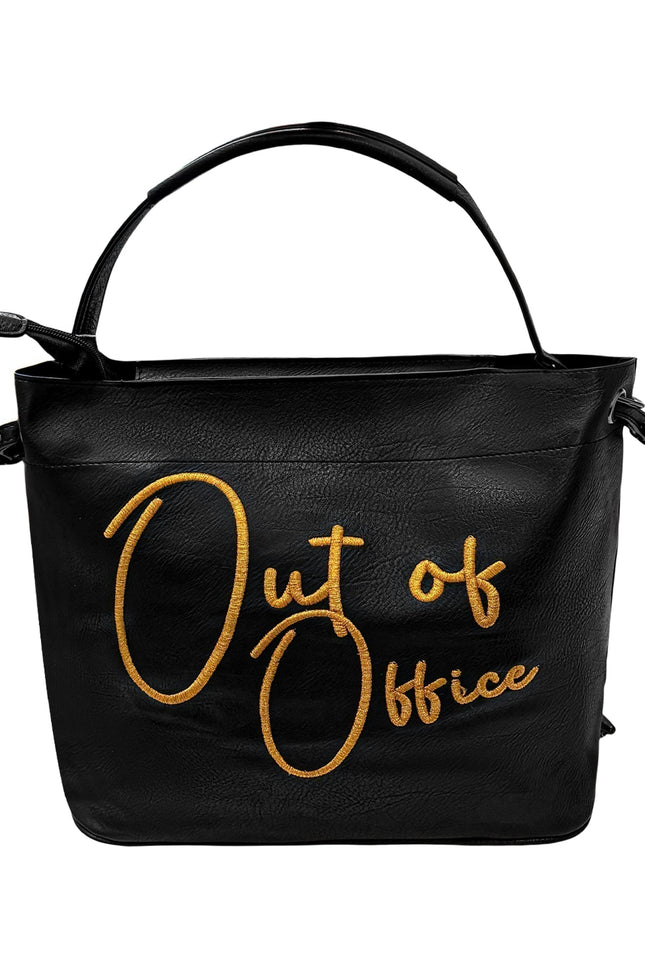 Lilly Loves Out Of Office handbag with structured design, top handles, and neutral color for stylish everyday use.
